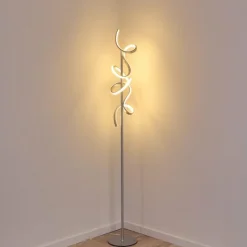 hofstein Lampadaire Lavaca LED Argenté, 2 lumières* Éclairage Led