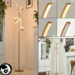 Lampes Art Déco-hofstein Lampadaire Lavaca LED Laiton, 2 lumières