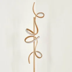 Lampes Art Déco-hofstein Lampadaire Lavaca LED Laiton, 2 lumières