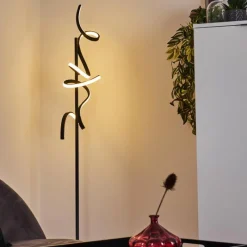 Lampes Art Déco-hofstein Lampadaire Lavaca LED Noir, 2 lumières