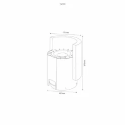 Luminaires LCD Lampadaire LCD Typ LED Gris, 1 lumière
