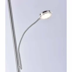 Luminaires Leuchten Direkt Lampadaire Leuchten Direkt HANS LED Acier inoxydable, 2 lumières* Lampadaires Et Lampes Sur Pied
