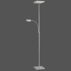 Luminaires Leuchten Direkt Lampadaire Leuchten Direkt HANS LED Acier inoxydable, 2 lumières* Lampadaires Et Lampes Sur Pied