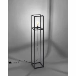 Lampes Industrielles-Luminaires Leuchten Direkt Lampadaire Leuchten Direkt FABIO Noir, 1 lumière