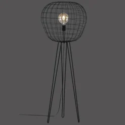 Lampes Industrielles-Luminaires Leuchten Direkt Lampadaire Leuchten Direkt FABIO Noir, 1 lumière