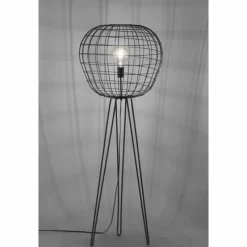 Lampes Industrielles-Luminaires Leuchten Direkt Lampadaire Leuchten Direkt FABIO Noir, 1 lumière