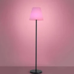 Luminaires Leuchten Direkt Lampadaire Leuchten Direkt HOLLY LED Noir, 1 lumière, Changeur de couleurs