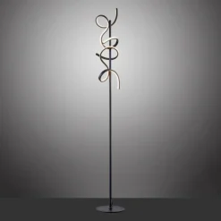 Luminaires Leuchten Direkt Lampadaire Leuchten-Direkt CURLS LED Noir, 2 lumières* Éclairage Led