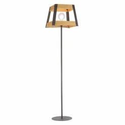 Luminaires Rustiques-Luminaires Leuchten Direkt Lampadaire Leuchten-Direkt CRATE Bois clair, 1 lumière