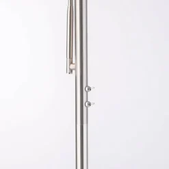 Luminaires Leuchten Direkt Lampadaire Leuchten-Direkt LOLAsmart-ROCCO LED Acier brossé, 1 lumière, Télécommandes