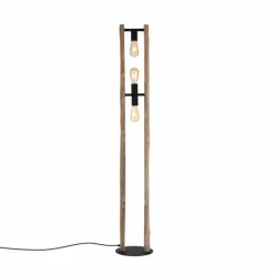 Lampes En Bois-Luminaires Leuchten Direkt Lampadaire Leuchten-Direkt LOG Écru, 3 lumières