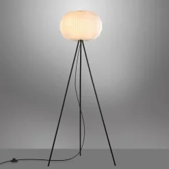Lampes Vintages & Rétros-Luminaires Leuchten Direkt Lampadaire Leuchten-Direkt PAPEL Blanc, 1 lumière