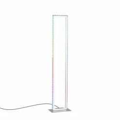 Luminaires Leuchten Direkt Lampadaire Leuchten-Direkt FELIX60 LED Acier brossé, 2 lumières, Télécommandes, Changeur de couleurs* Éclairage Led