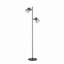 Suspension Verre Fumé-Luminaires Leuchten Direkt Lampadaire Leuchten-Direkt TINULA Noir, 2 lumières