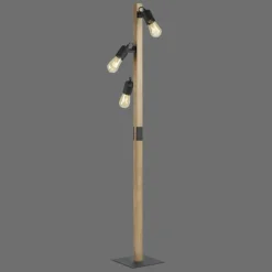 Lampes Vintages & Rétros-Luminaires Leuchten Direkt Lampadaire Leuchten-Direkt CANOP Écru, Noir, 3 lumières