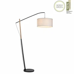 Luminaires Scandinaves-Luminaires Leuchten Direkt Lampadaire Leuchten-Direkt GREEN SOFIE Écru, Noir, 1 lumière