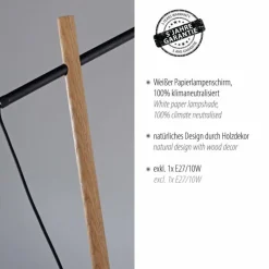 Luminaires Scandinaves-Luminaires Leuchten Direkt Lampadaire Leuchten-Direkt GREEN SOFIE Écru, Noir, 1 lumière