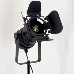 Lampes Vintages & Rétros-hofstein Lampadaire Lichinga Noir, 1 lumière