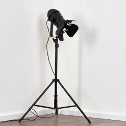 Lampes Vintages & Rétros-hofstein Lampadaire Lichinga Noir, 1 lumière