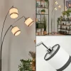 Lampes En Tissu-hofstein Lampadaire Lohobe Chrome, Noir, 3 lumières
