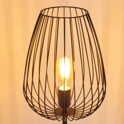 hofstein Lampadaire Luano Noir, 1 lumière