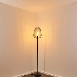 hofstein Lampadaire Luano Noir, 1 lumière