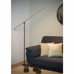 Luminaires Lucide Lampadaire Lucide AGENA LED Noir, 1 lumière* Lampadaires Et Lampes Sur Pied