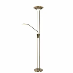 Luminaires Rustiques-Luminaires Lucide Lampadaire Lucide CHAMPION-LED Bronze, 1 lumière