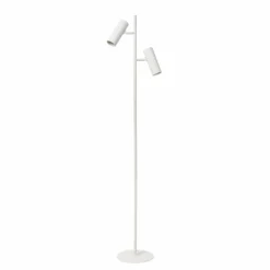 Luminaires Lucide Lampadaire Lucide CLUBS Blanc, 2 lumières* Lampadaires Et Lampes Sur Pied
