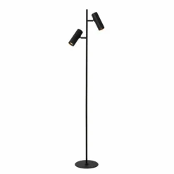 Luminaires Lucide Lampadaire Lucide CLUBS Noir, 2 lumières* Lampadaires Et Lampes Sur Pied