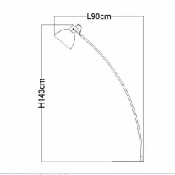 Luminaires Scandinaves-Luminaires Lucide Lampadaire Lucide CURF Noir, 1 lumière