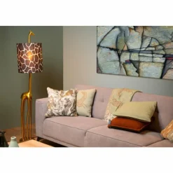 Lampes En Tissu-Luminaires Lucide Lampadaire Lucide EXTRAVAGANZA MISS Or, Laiton, 1 lumière