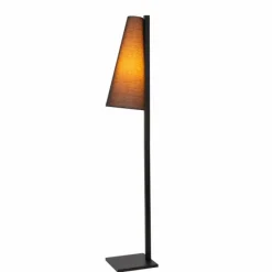 Lampes En Tissu-Luminaires Lucide Lampadaire Lucide GREGORY Noir, 1 lumière