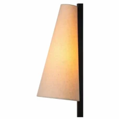Lampes En Tissu-Luminaires Lucide Lampadaire Lucide GREGORY Noir, 1 lumière