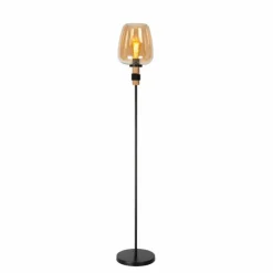 Luminaires Lucide Lampadaire Lucide ILONA Noir, 1 lumière