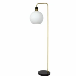 Luminaires Lucide Lampadaire Lucide JULIUS Nickel mat, Noir, 1 lumière