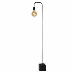 Lampes Vintages & Rétros-Luminaires Lucide Lampadaire Lucide LORIN Noir, 1 lumière