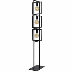 Luminaires Lucide Lampadaire Lucide LUUK Noir, 3 lumières* Lampadaires Et Lampes Sur Pied