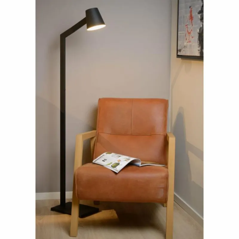 Luminaires Scandinaves-Luminaires Lucide Lampadaire Lucide MIZUKO Noir, 1 lumière