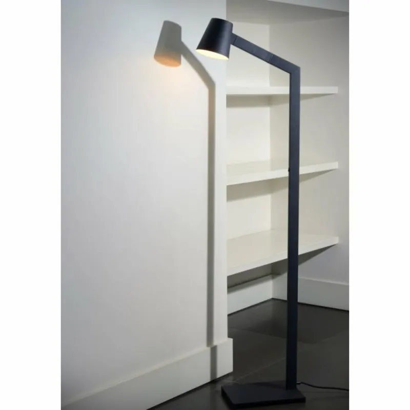 Luminaires Scandinaves-Luminaires Lucide Lampadaire Lucide MIZUKO Noir, 1 lumière
