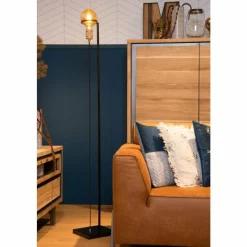 Luminaires Scandinaves-Luminaires Lucide Lampadaire Lucide OTTELIEN Noir, 1 lumière