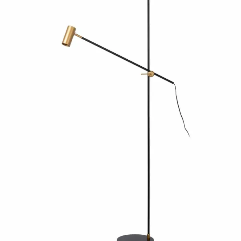 Luminaires Scandinaves-Luminaires Lucide Lampadaire Lucide PHILINE Noir, 1 lumière