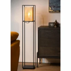 Lampes Dorées-Luminaires Lucide Lampadaire Lucide SANSA Noir, 1 lumière