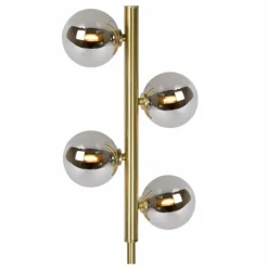 Luminaires Lucide Lampadaire Lucide TYCHO Or, 4 lumières