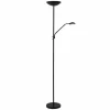 Luminaires Rustiques-Luminaires Lucide Lampadaire Lucide ZENITH LED Noir, 1 lumière