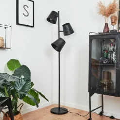 Lampes Industrielles-hofstein Lampadaire Lungre Argent Oxydé, 3 lumières