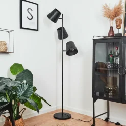 Lampes Industrielles-hofstein Lampadaire Lungre Argent Oxydé, 3 lumières