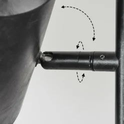 Lampes Industrielles-hofstein Lampadaire Lungre Argent Oxydé, 3 lumières