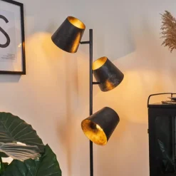 Lampes Industrielles-hofstein Lampadaire Lungre Argent Oxydé, 3 lumières