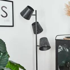 Lampes Industrielles-hofstein Lampadaire Lungre Argent Oxydé, 3 lumières